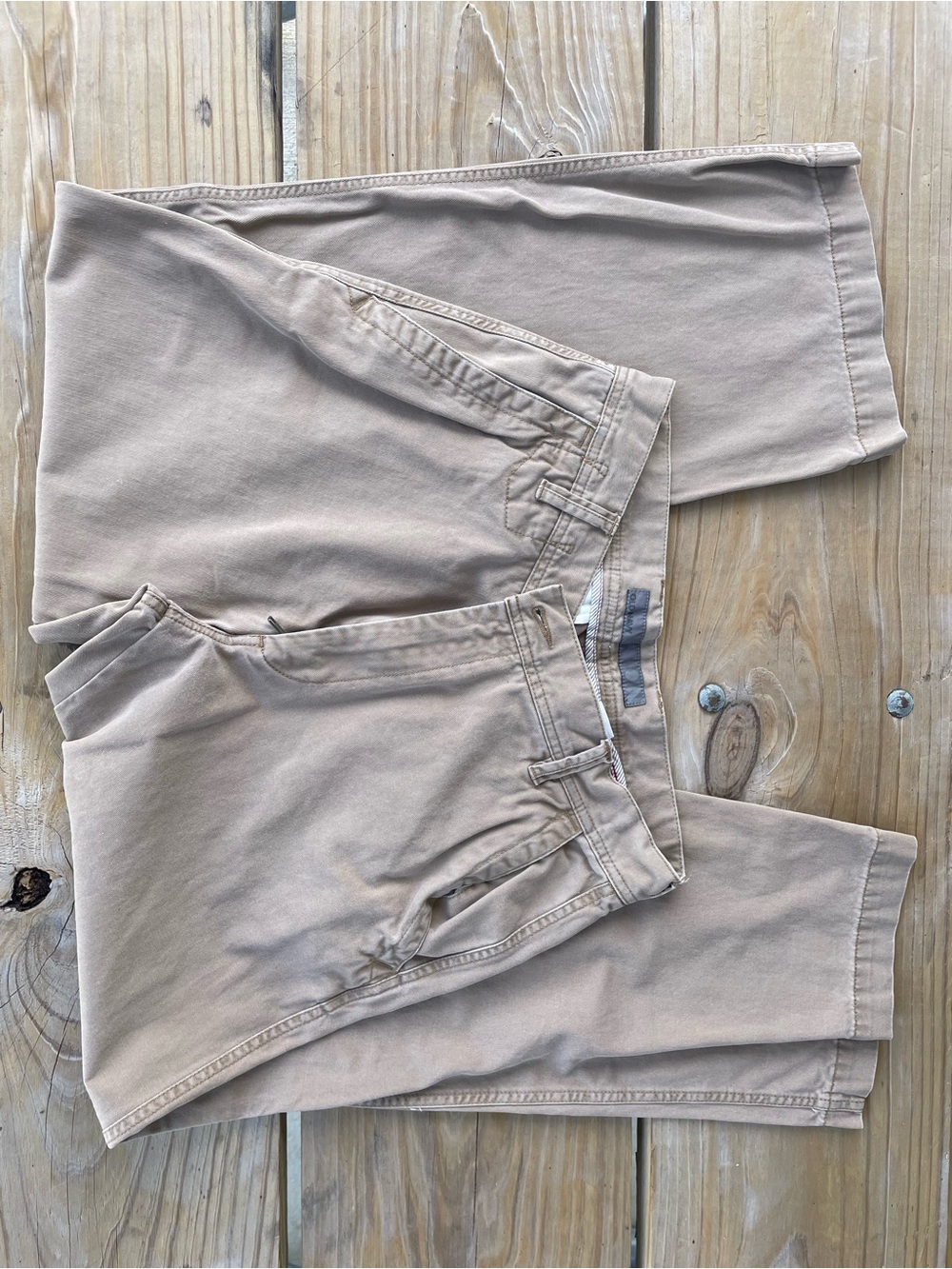 Old Navy Loose Fit Khaki Chino Pants Men's Shorts Brown Waist 34